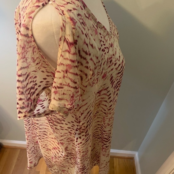 Elle pink/cream tunic, size L - Picture 4 of 5